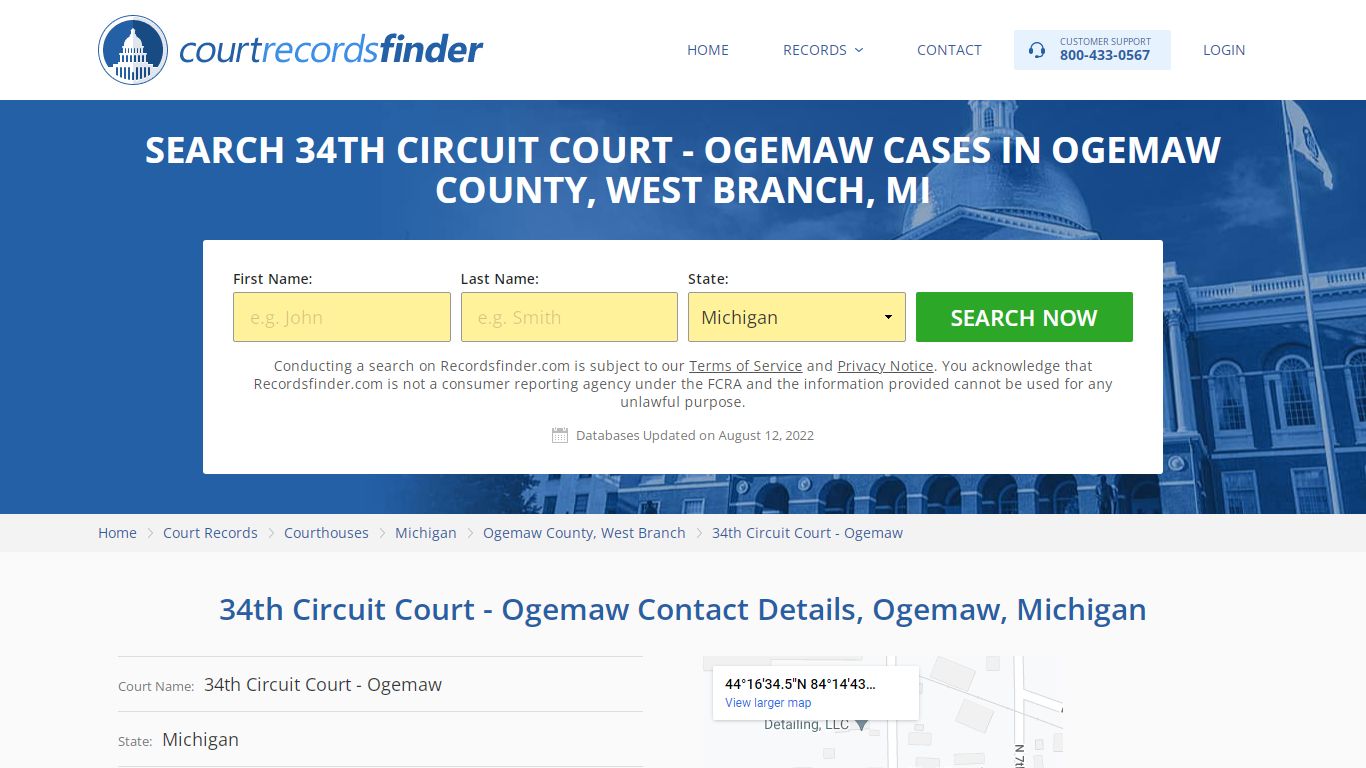 34th Circuit Court - Ogemaw Case Search - Ogemaw County ...